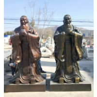 西北孔子玻璃钢雕塑 传统与现代的艺术交融