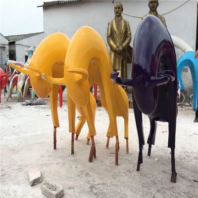 户外景观玻璃钢小品雕塑彩绘球体造型雕塑的艺术魅力